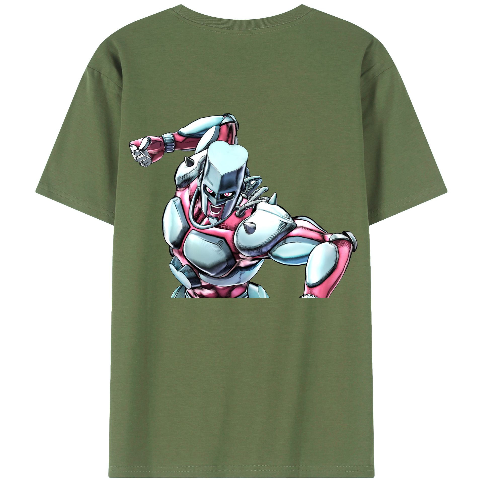 （画像用） ジョジョの奇妙な冒険 ひがしかた じょうすけ JoJo's Bizarre Adventure Higashikata Josuke 綿100％ メンズ半袖Tシャツ（バックプリント） 通気性